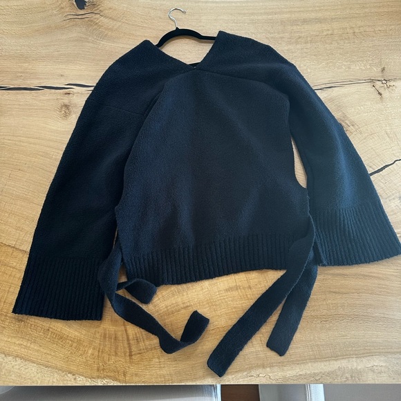 3.1 phillip Lim - Tie Side pullover sweater - Black - Small - Picture 9 of 9